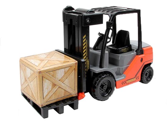 1:16 Scale Orange Kids Diecast Forklift Truck Toy