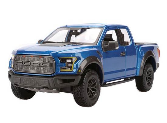 Blue / White / Silver 1:24 Diecast 2017 Ford F-150 Pickup Model