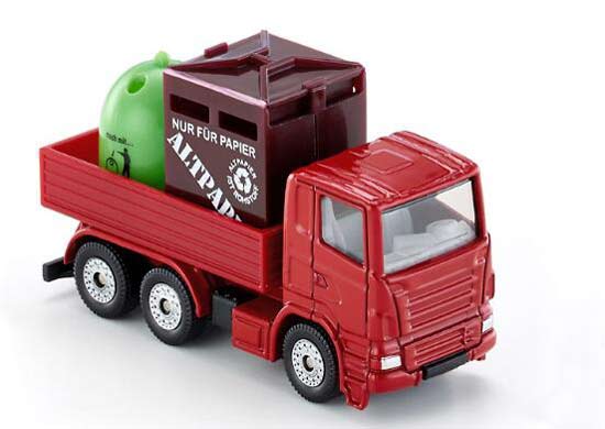 Kids Red SIKU 0828 Diecast Recycling Transport Truck Toy