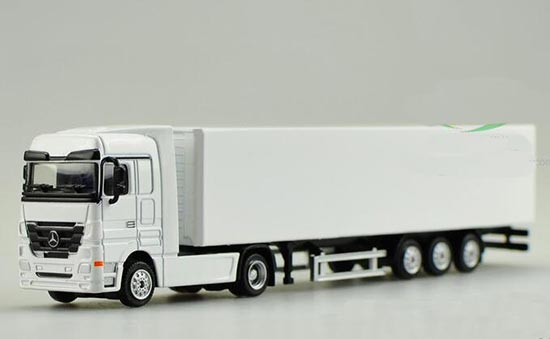 White 1:87 Scale Kids Mercedes-Benz Diecast Containers Truck