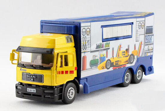 Kids Red / Yellow 1:40 Scale MAN Multifunction Container Truck