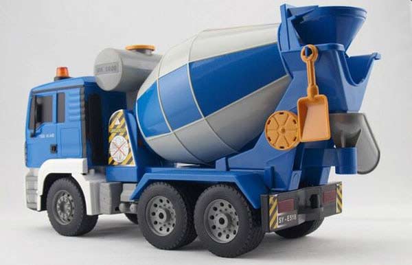 Kids Blue Plastic Large Scale MAN R/C Concrete Mixer Truck Toy
