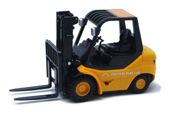 Yellow 1:20 Scale Kids Plastic R/C Forklift Truck Toy
