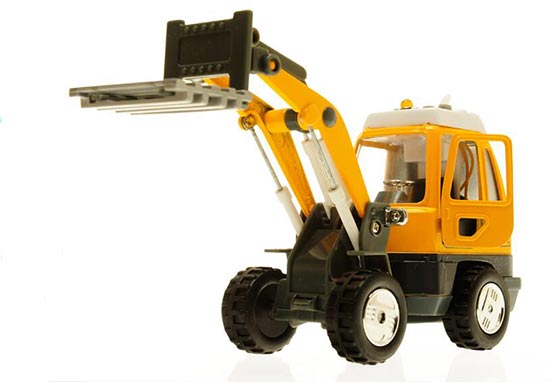 Yellow 1:50 Scale Pull-Back Function Diecast Forklift Truck Toy