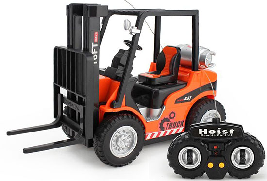 Full Functions 1:16 Scale Kids Orange R/C Forklift Truck Toy