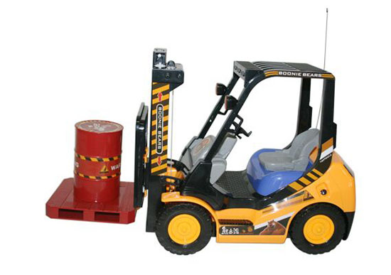 Kids Yellow Full Functions Boonie Bears R/C Forklift Truck Toy