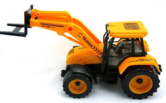 Kids Yellow 1:30 Scale Plastics Forklift Truck Toy