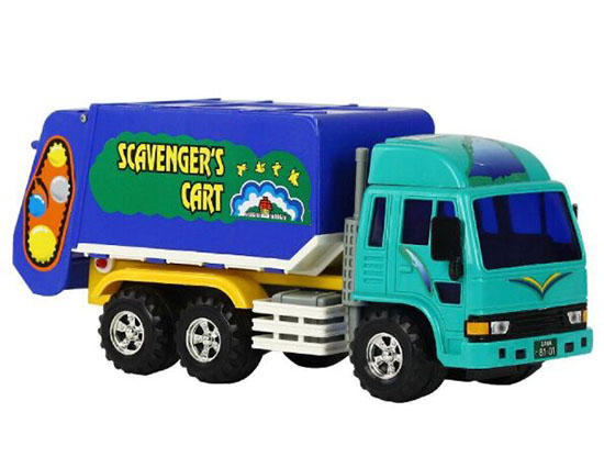 Kids Cartoon Colorful Plastic Garbage Dump Truck Toy