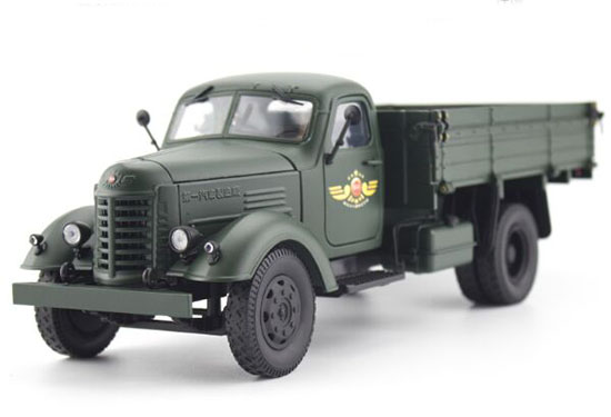 1:24 Scale Army Green Diecast 1956 JieFang CA10 Army Truck Model