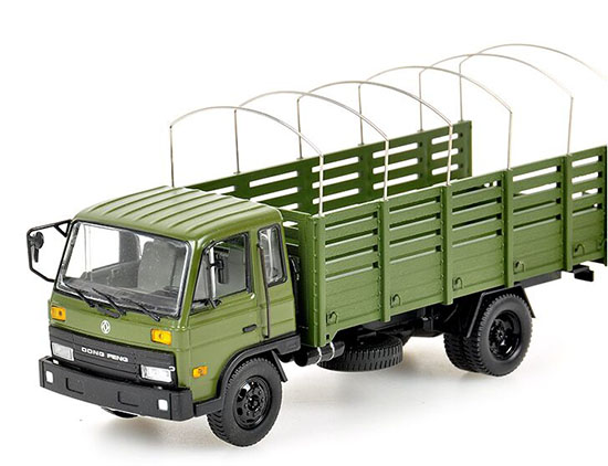 Army Green 1:50 Scale Diecast DongFeng Heavy Army Truck Model