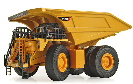 Yellow / Blue 1:75 Scale Kids Diecast Dump Mine-Haul Truck Toy