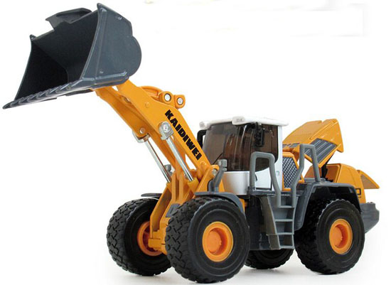 1:50 Scale Kids Yellow Diecast Four Wheel Loader Toy