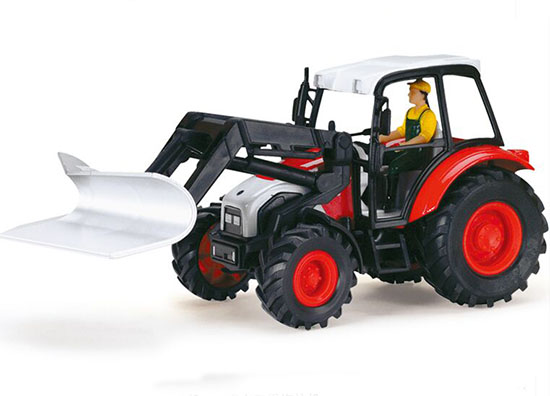 Red Kids 1:27 Scale Diecast Bulldozer Toy