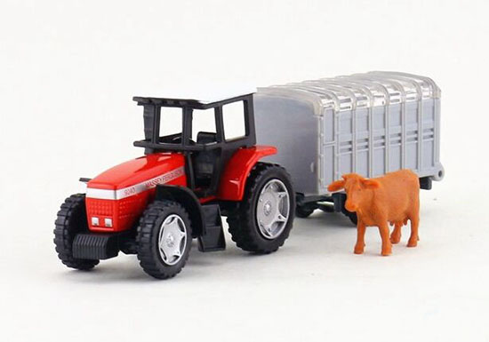 Red Kids SIKU 1640 Diecast Animal Transport Truck Toy