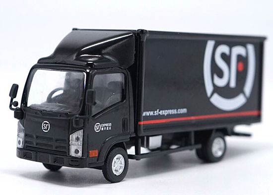 Black 1:64 Scale SF-Express Diecast Box Truck Model