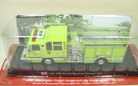 Green 1:64 Scale 1997 Pierce Quantum Pumper Model