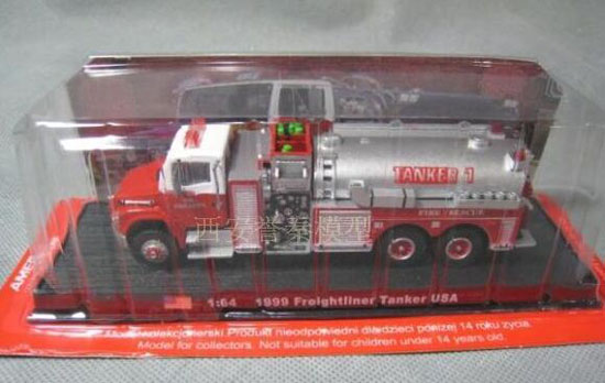 1:64 Scale Red 1999 Freightliner Tanker USA Model