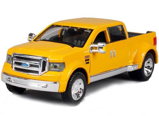 Yellow 1:31 Scale Maisto Diecast Ford F-350 Pickup Truck Model