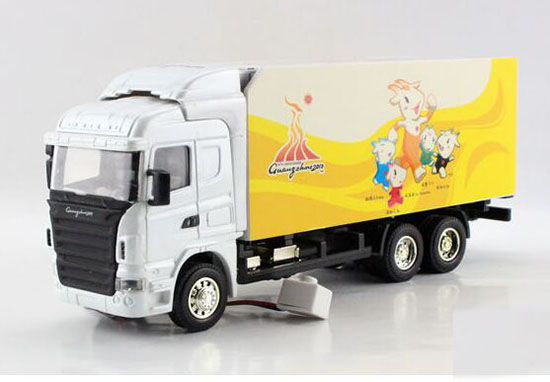 1:50 Kids GuangZhou Asian Games Diecast Box Truck Toy