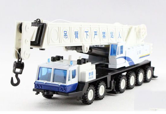 Kids 1:60 Scale White / Yellow Diecast Crane Toy