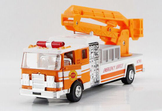 Yellow / Orange Kids Pull-Back Function Diecast Wrecker Truck