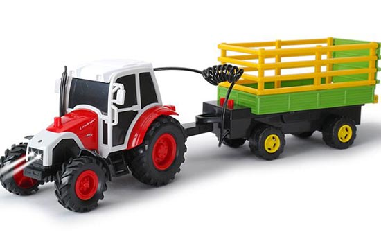 Kids Red 1:32 Scale Diecast Farm Transport Truck Toy