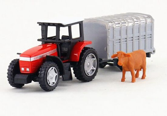 Red Kids SIKU 1640 Cow Diecast Transport Truck Toy