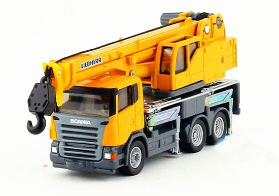 Kids Yellow 1:87 Scale SIKU 1859 Diecast Scania Crane Toy