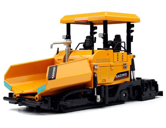 Yellow / Blue Kids 1:40 Scale Diecast Asphalt Paver Toy