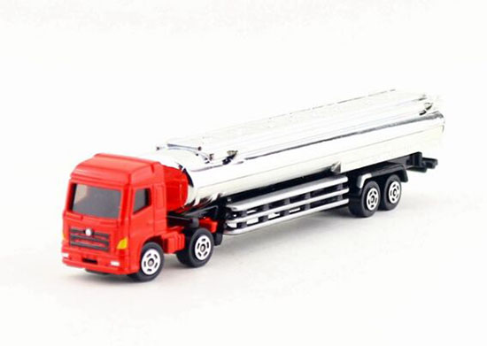 Kids Red Diecast Oil Tank Truck Toy