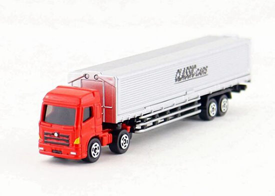 Kids Red / Blue Diecast Container Truck Toy