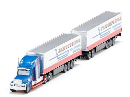 Blue 1:87 Scale Kids SIKU 1806 Diecast Container Truck Toy