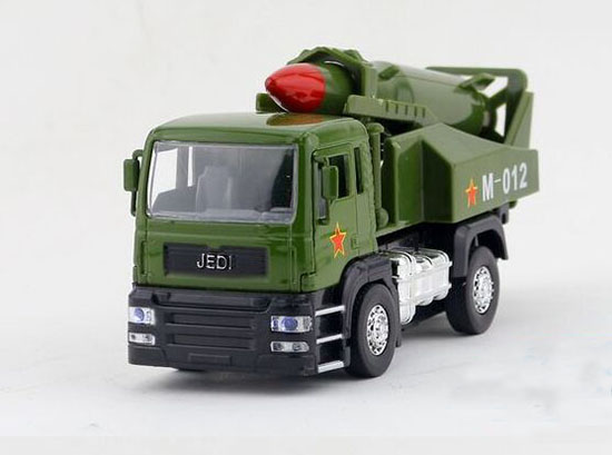 Kids Army Green Guided Missile Diecast Army Truck Toy