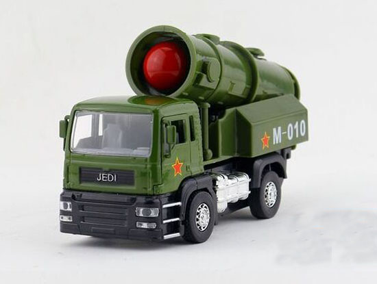 Kids Guided Missile Army Green Diecast Army Truck Toy