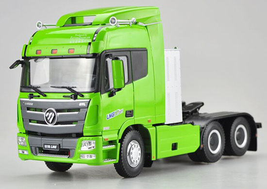 Green 1:24 Scale Diecast FOTON LNG Tractor Unit Model