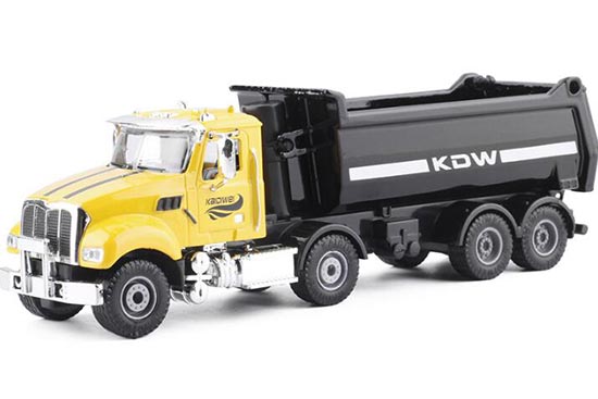 Kids 1:50 Scale Yellow Diecast Dump Truck Toy