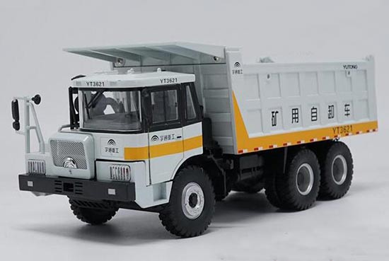 White 1:32 YT3621 Diecast YuTong Dump Mine-Haul Truck Model