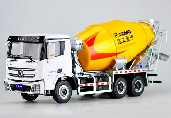 1:24 Yellow XCMG Hanvan Series Diecast Mixer Truck Model