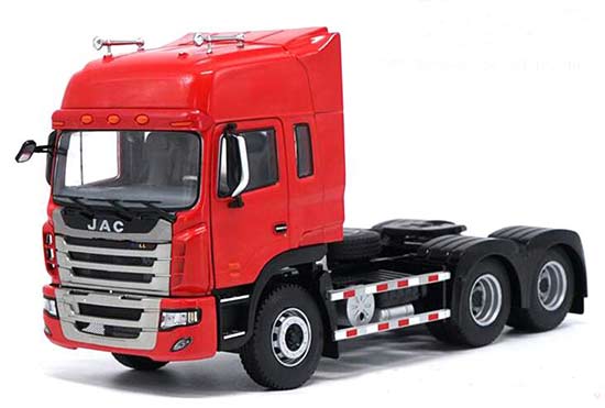 1:24 Scale Red Diecast JAC K Series Tractor Unit Model