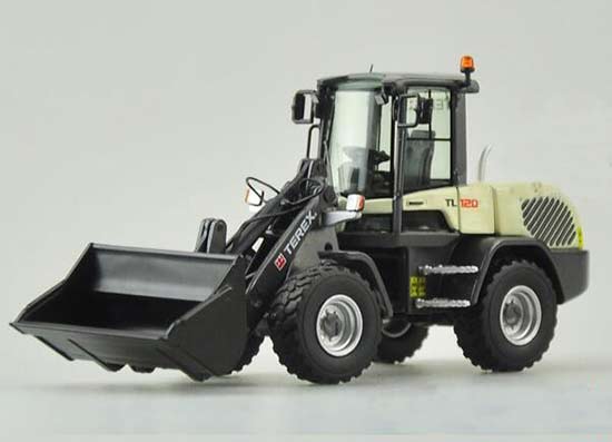 1:50 Scale White TEREX TL120 Diecast Wheel Loader Model