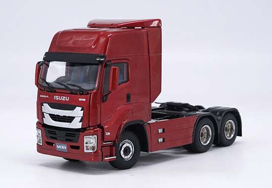 1:32 Scale Wine Red Diecast ISUZU VC61 Tractor Unit Model