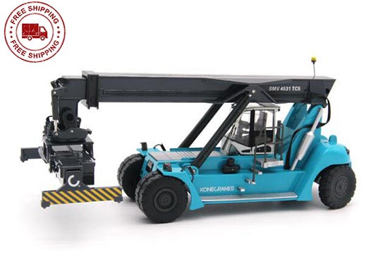 Blue 1:50 Scale Diecast Konecranes Reach Stacker Model