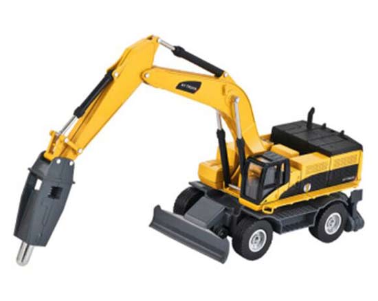 1:50 Scale Kids Yellow Diecast Drilling Truck Toy