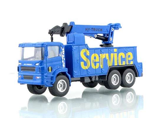 Blue 1:60 Scale Kids City Service Diecast Mobile Crane Toy