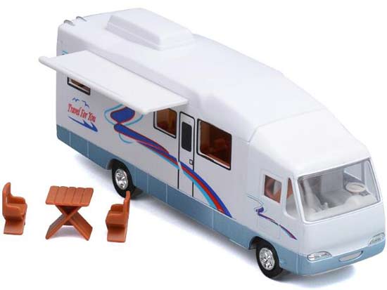 Pull-Back White / Creamy White Kids Diecast Motor Homes Toy