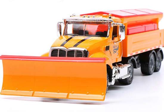 Yellow Kids 1:50 Scale Diecast Snow Plow Toy