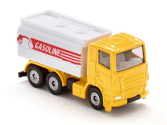 Yellow-White SIKU 1387 Kids Gasoline Diecast Oil Tank Truck Toy