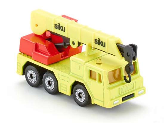 Kids Yellow Mini Scale SIKU 1326 Diecast Hydraulic Crane Toy
