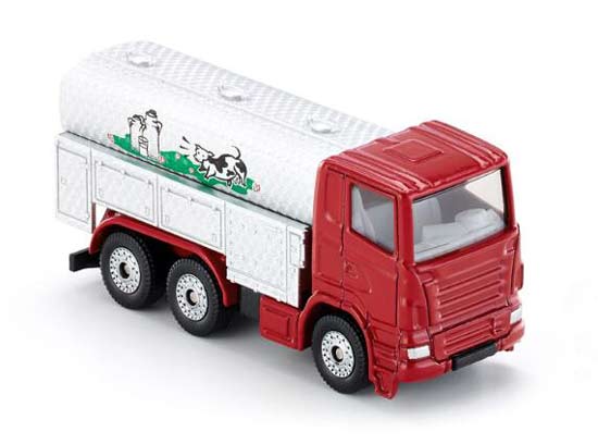 Red Kids SIKU 1331 Milk Transportation Diecast Tank Truck Toy