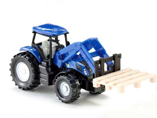 Kids Mini Scale Blue SIKU 1487 Diecast New Holland Tractor Toy